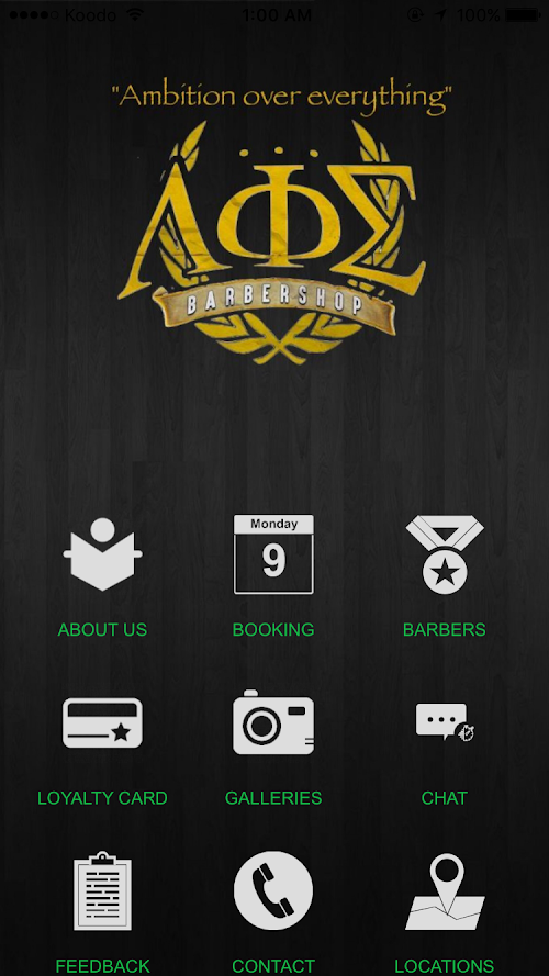 Android application AOE Barbershop screenshort