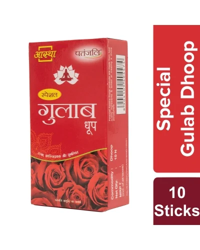 Patanjali Aastha Special Rose Dhoop -10 N - 40 gm