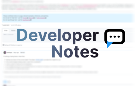 Developer Notes Preview image 0