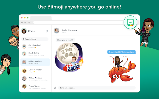 Bitmoji anywhere online! 