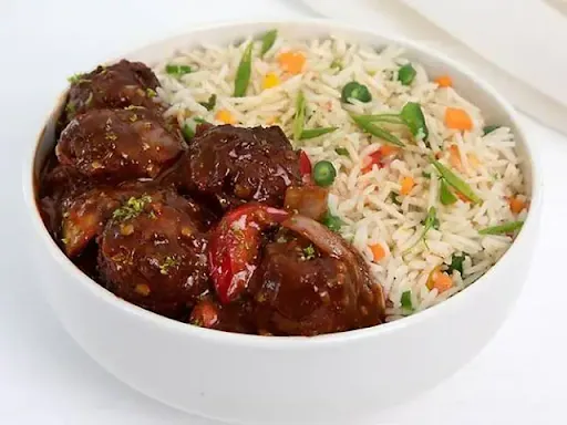 Veg Fried Rice & Veg Manchurian Combo