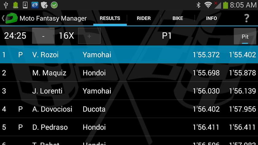 Moto Racing Manager GP Screen 2