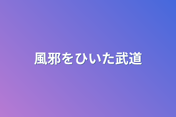 風邪をひいた武道