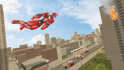 Iron flying superhero games 3d