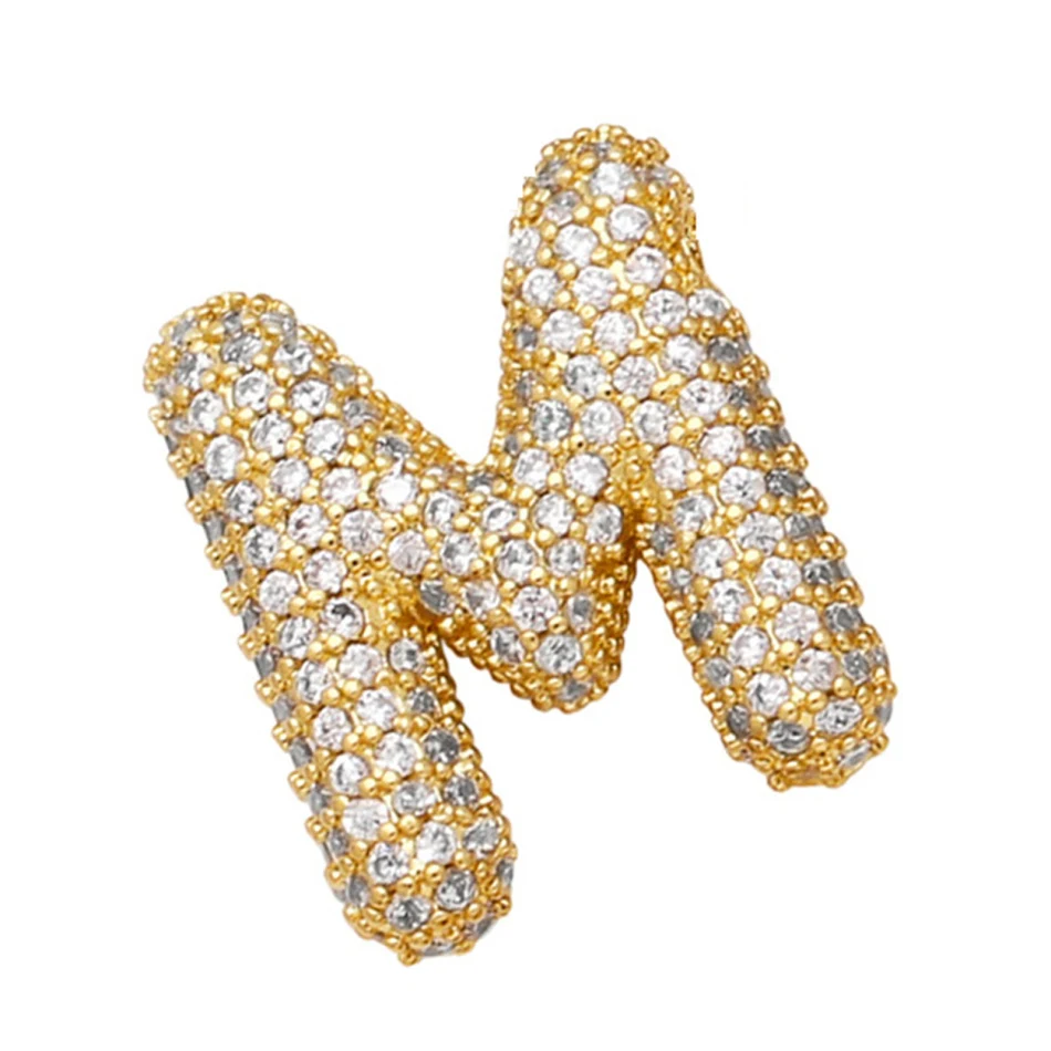 18K vergulde Balloon Engelse letter ketting. Een elegante en gepersonaliseerde cadeau voor haar.
