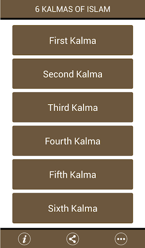 Six Kalimas with Audio