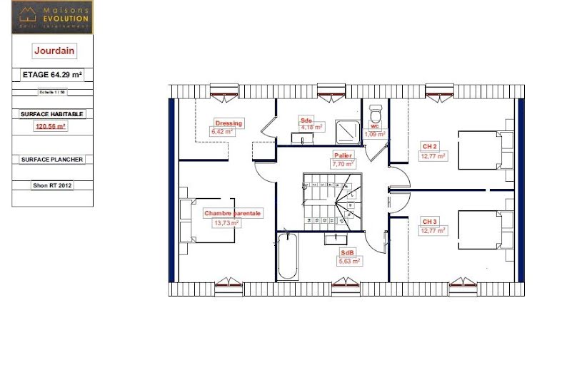  Vente Terrain + Maison - Terrain : 258m² - Maison : 120m² à Villebon-sur-Yvette (91940) 