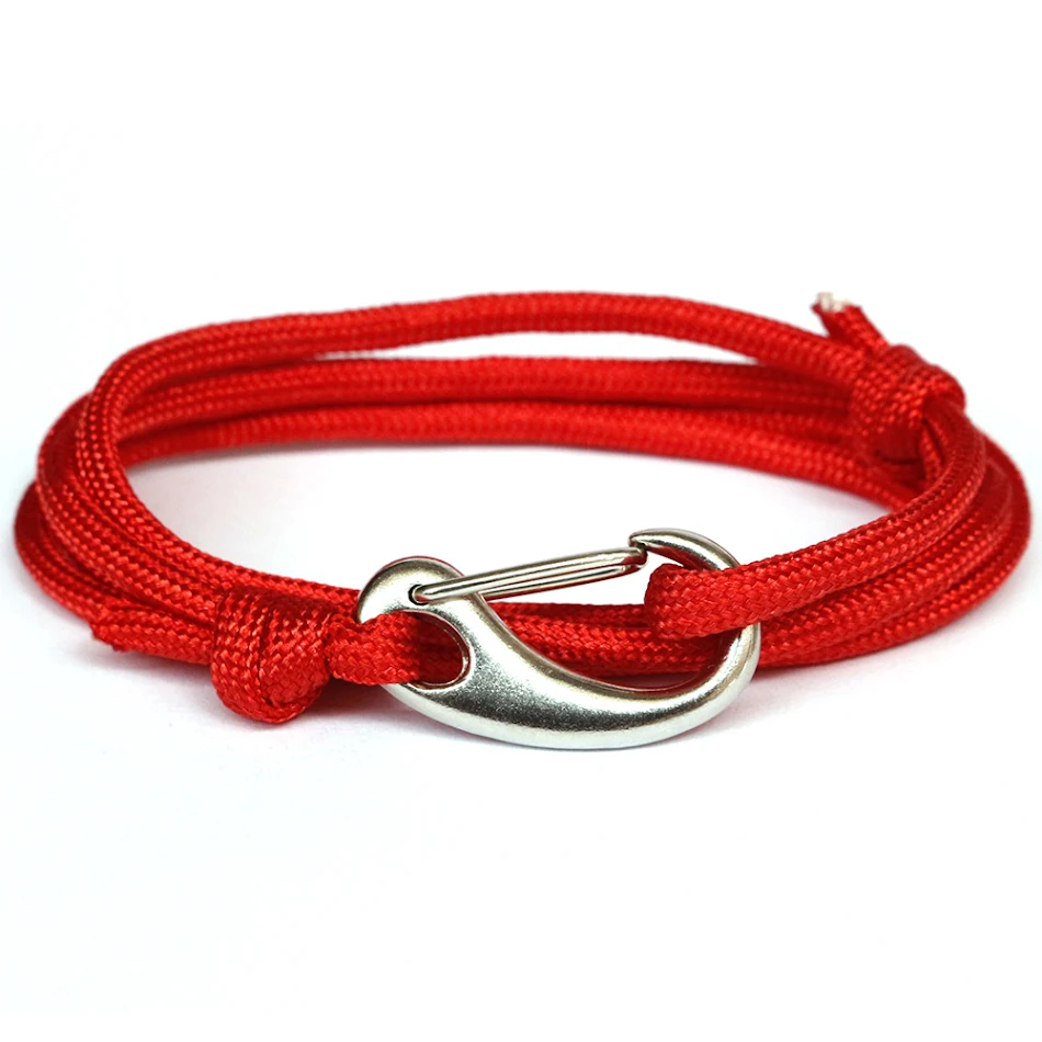 Bracelet Ancre Style Navire Pirate Corde de Parachute 4mm Solide et Élégant pour l'Aventure Quotidienne ou Cadeau Original.