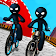 Spider Stickman BMX Fearless Bicycle Stunts icon