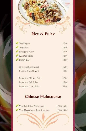 Reissotto menu 