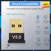 Usb Bluetooth 5.0 Cho Pc - Usb Bluetooth Máy Tính Kết Nối 20M V5.0 [Tiện Dụng]