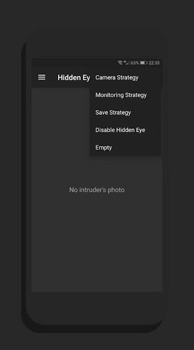 Screenshot Hidden Eye - intruder selfie