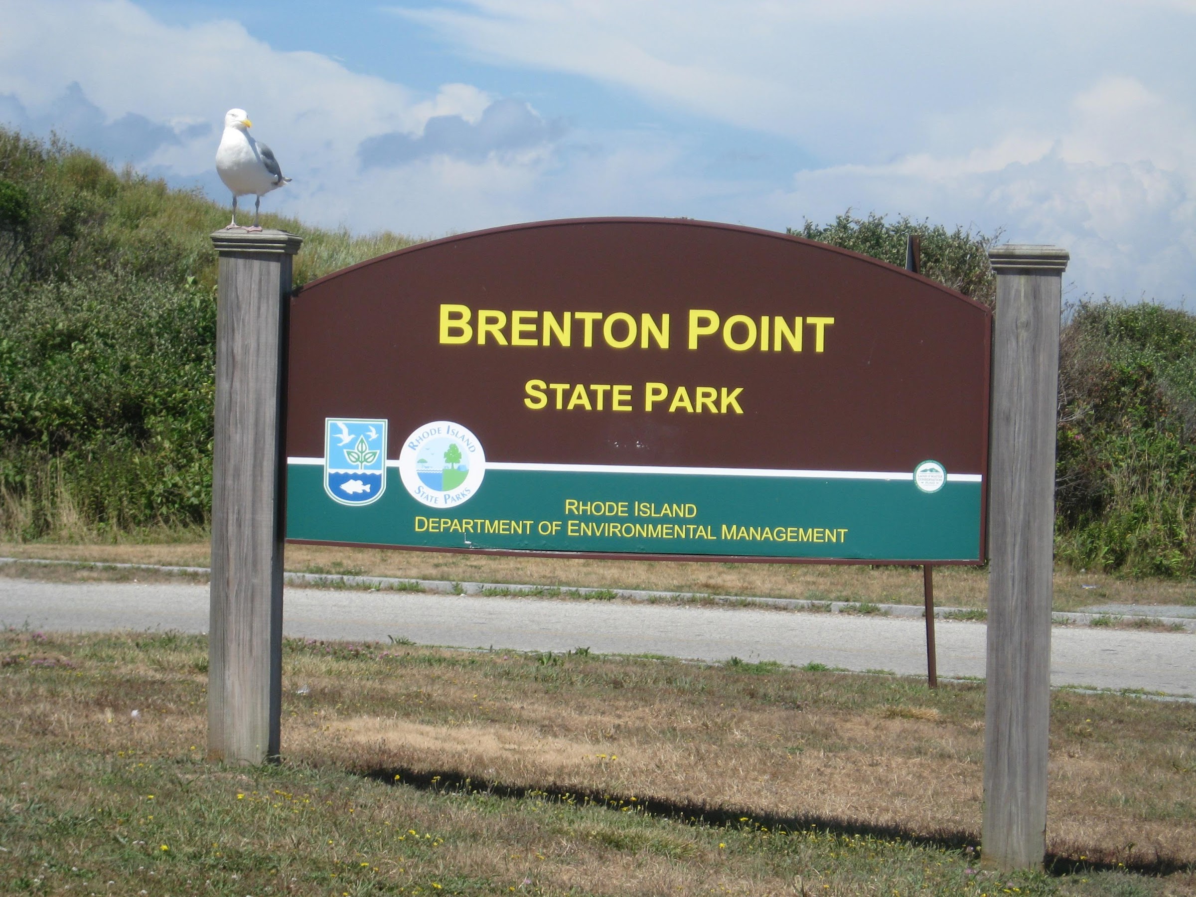 Brenton Point Point State Park sign