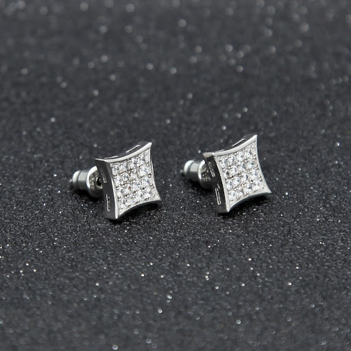 Title 4, Hip Hop Rock Micro Zirconia Stud Earrings Fashi...