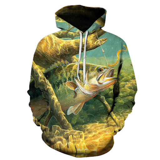 Title 2, 3D Digital Print Hoodie Sweater Loose, comforta...