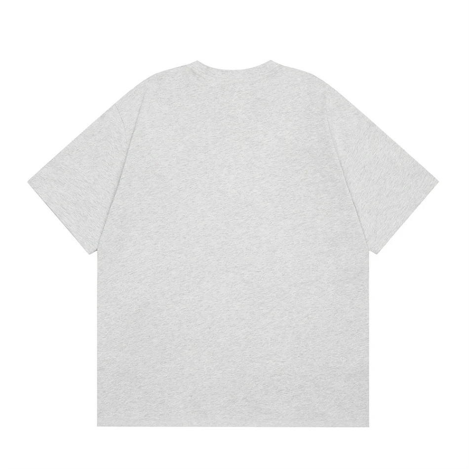 T-shirt casual a maniche corte con stampa a cuore per uomo e donna, vestibilità comoda e versatile, perfetto per un look casual e alla moda.