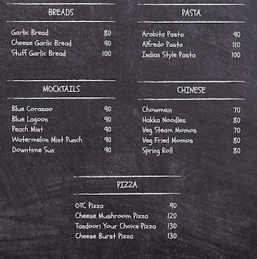 Singing Beans Cafe menu 