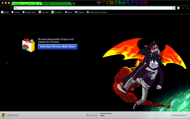 Homestuck Trolls chrome extension