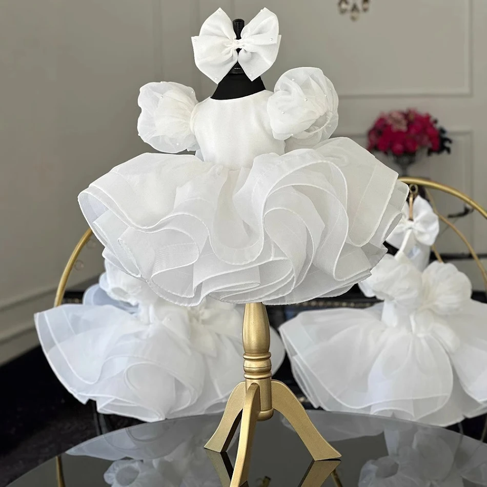 Dečija Haljina Princeze sa Balon Rukavima Šifon Suknja Elegantna i Udobna za Proslave i Posebne Događaje Prelep Dizajn Savršen za Svaku Priliku