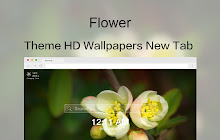 "Flower" new tab page  fresh and beautiful small promo image