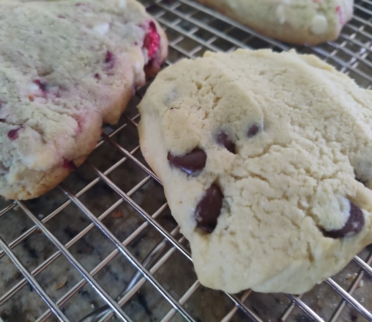 Chocolate Chip and Cranberry White Chocolate scones