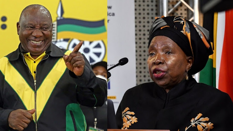 ANC president Cyril Ramaphosa and co-operative governance and traditional affairs minister Nkosazana Dlamini-Zuma will reportedly contest the ANC presidency.