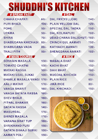 Shuddhi's Kitchen menu 2