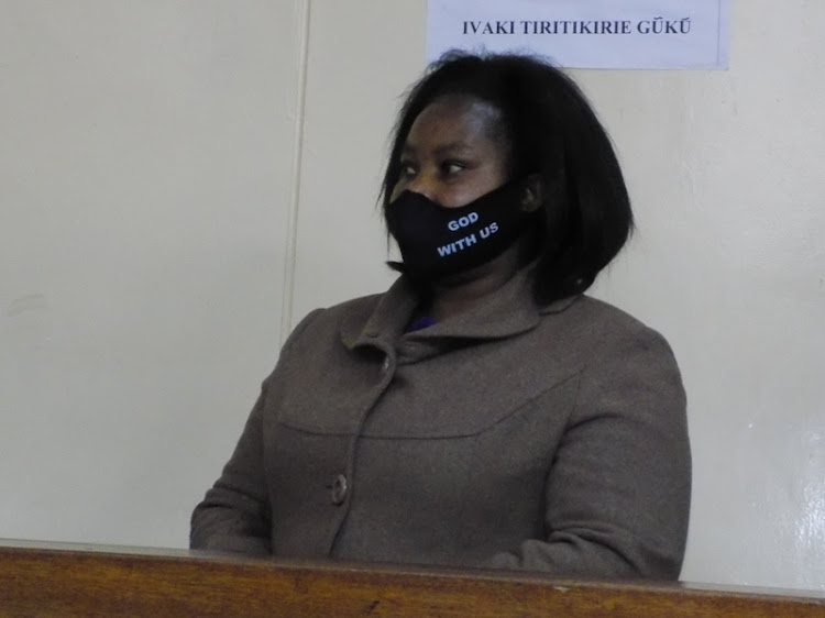 Loise Muthoni is charged with possession of a magazine with 30 bullets in an Embu court