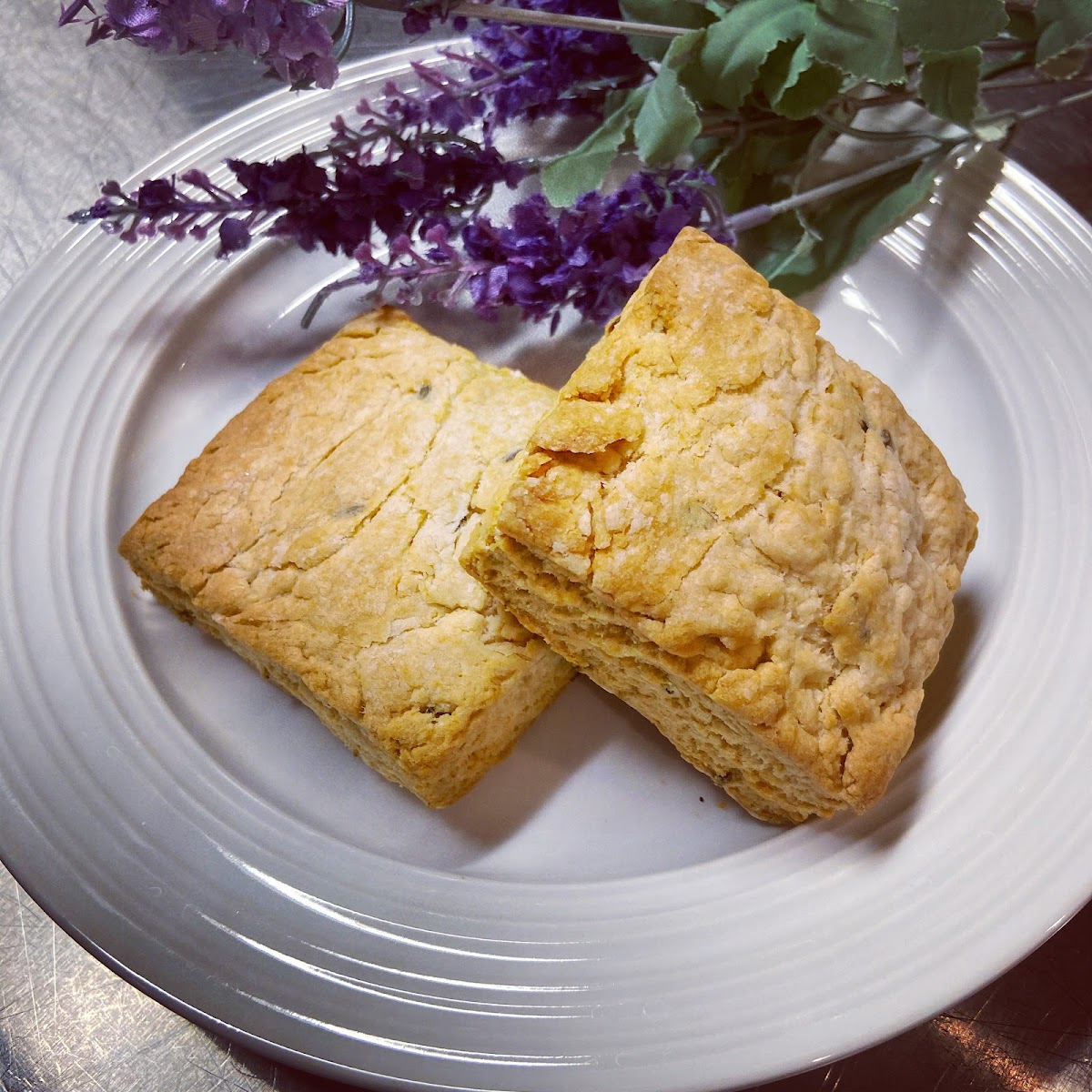 Gluten-free honey and lavender scones!