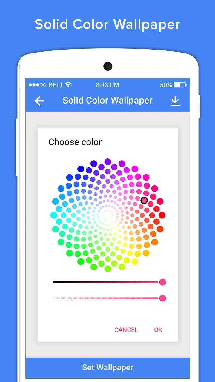 Скриншот Сплошной цвет обоев - чистый фон SolidColor