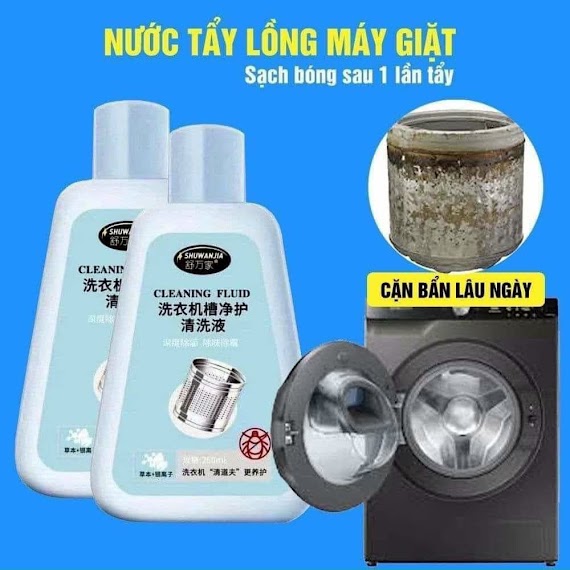 Nước Tẩy Rửa Vệ Sinh Lồng Máy Giặt Shuwanjia 260Ml