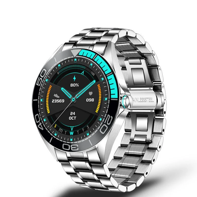 Montre connectée étanche avec podomètre, moniteur de fréquence cardiaque et suivi de la santé. Suivez vos progrès quotidiens.