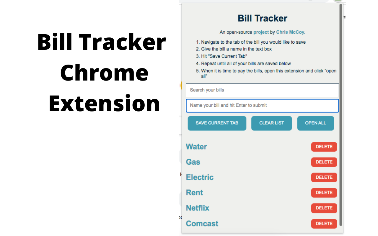 Bill Tracker Preview image 0