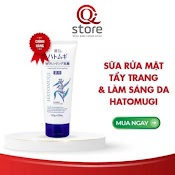 Sữa Rửa Mặt Tẩy Trang, Dưỡng Ẩm & Làm Sáng Da Hatomugi Nhật Bản (Tuýp 130G)