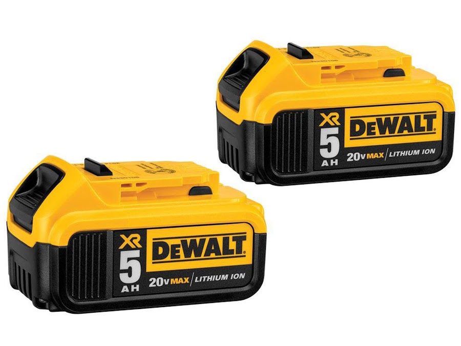 DeWalt 20V MAX Battery - 5.0 Ah (2 Pack)