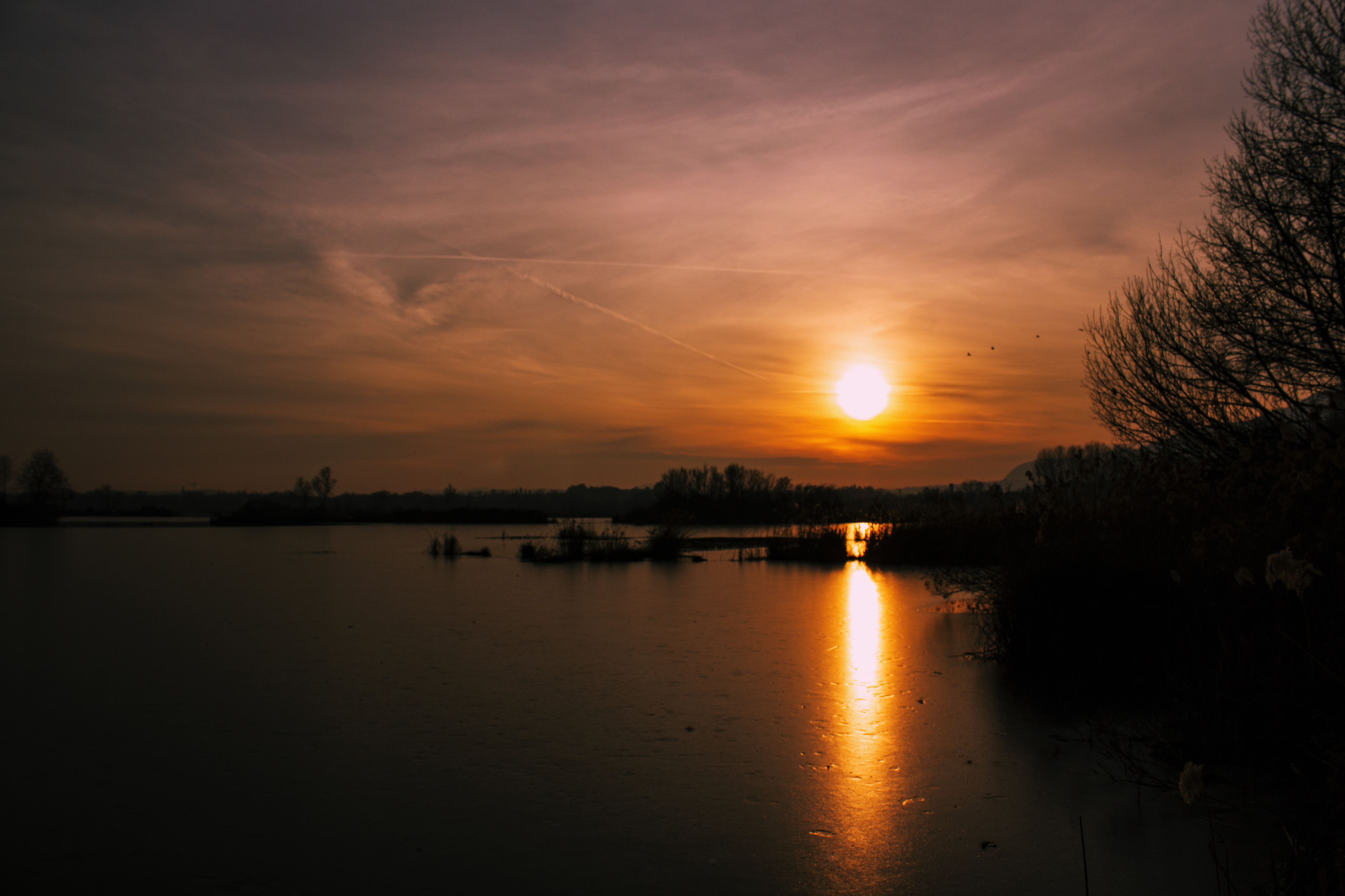 Sole di gennaio in un lago ghiacciato di garielecoffinardi_photography