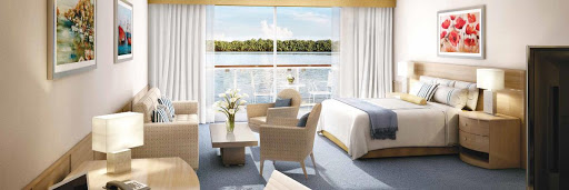   Settle into your stateroom on American Harmony for great views of the Mississippi River. 