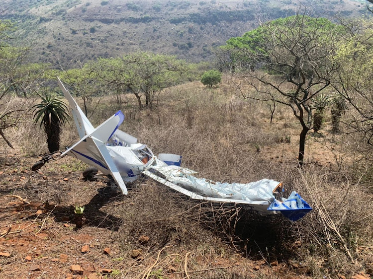 The crash scene in the KZN Midlands.