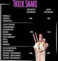 Patel Ice Cream menu 3