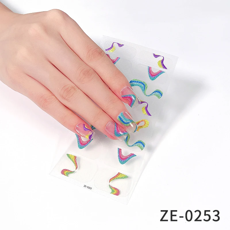Adesivos de manicure natalinos impermeáveis para homens, com designs fashion, fáceis de aplicar e duráveis para as festas.
