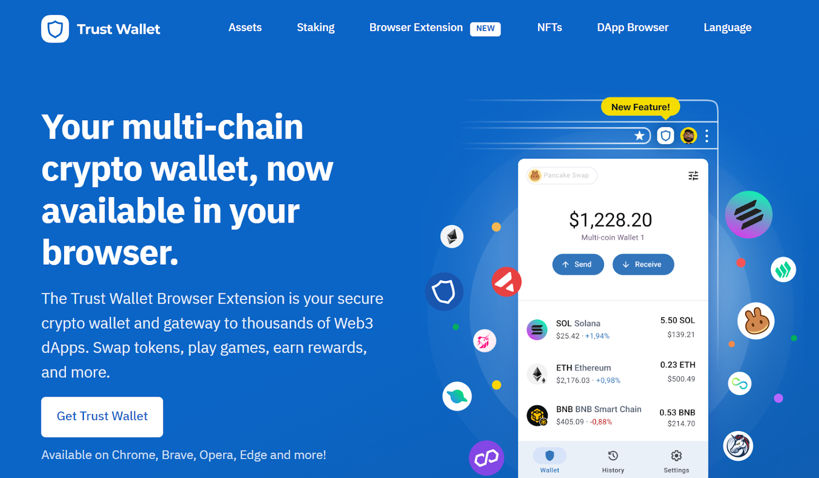 last ned trust wallet chrome extension