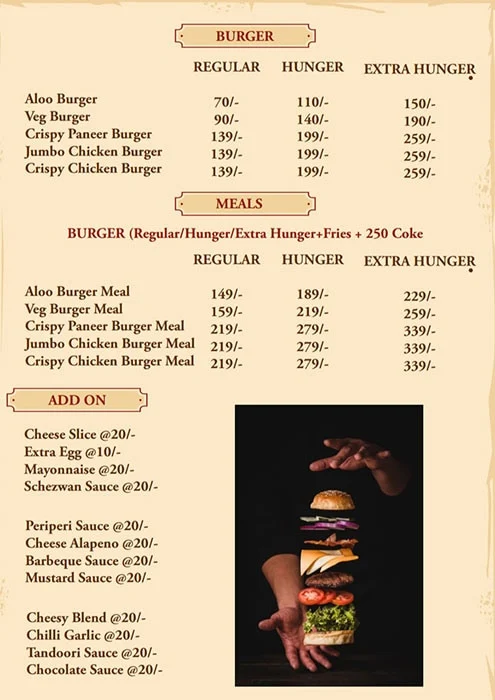 Caribbean Cafe menu 