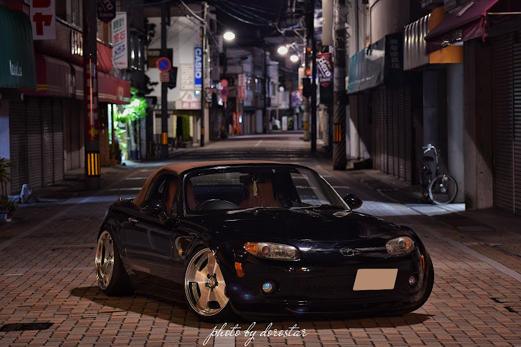 ロードスターの夜の商店街・わざわざありがとう・TETSUROUくん・高級マンション？に関するカスタム事例の投稿画像4枚目