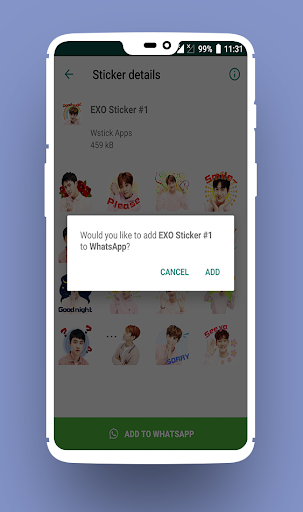 EXO Stickers for WhatsApp - WAStickerApps