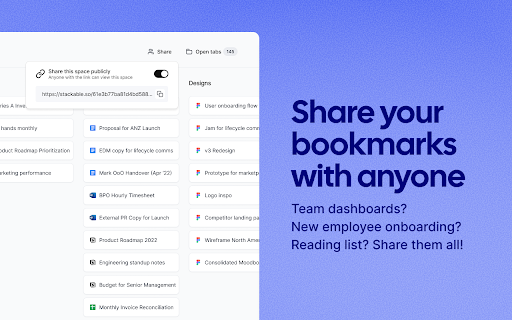 Stackable - Bookmark and Tab Manager
