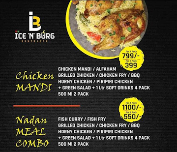 Ice N Burg menu 