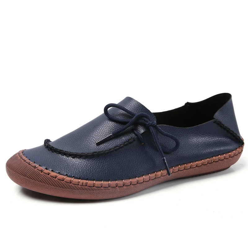 Title 5, Nouvelles chaussures plates en cuir pour femmes...