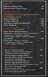 The Curry - Taste Of Madurai menu 1