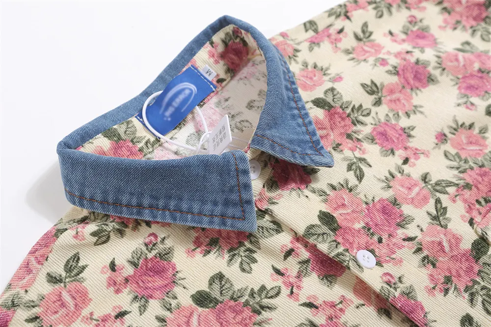 Title 9, Camisa floral pequena de moda verão masculina, ...