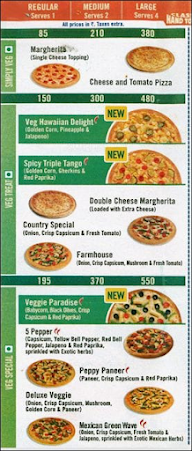 Domino's Pizza menu 1